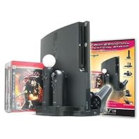 PS3 Slim Professional Vertical Stand with Controller Charging Docks