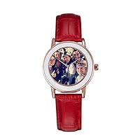 Personalized Graphic Picture Watch Leather Band Custom Photo Watch for Women