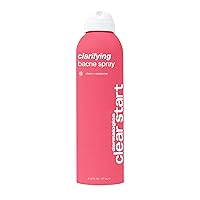 Clear Start Clarifying Bacne Spray - Back Acne Treatment Spray for Body Breakout, Pore Clearing, Preventing Pimple with Salicylic Acid, Witch Hazel, Tea Tree Oil, All Skin Type - 6 fl oz