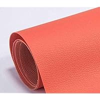 Leather Repair Patch Tape Kit Patch Leather Self-Adhesive for Sofa,Couches,Car Seats,Handbags,Furniture,Vinyl Repair Kit (19x25 inch,Orange)