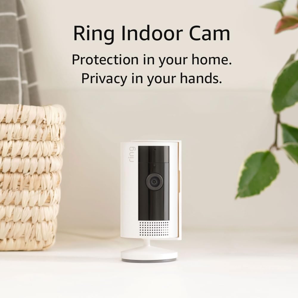 All-new Ring Indoor Cam | latest generation | 1080p HD Video | Privacy Cover | Real-time Alerts | Easy Setup (2023 release) | White