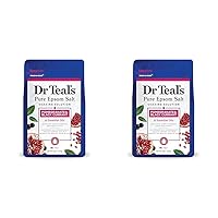 Dr Teal's Pure Epsom Salt, Pomegranate & Black Currant, 3 lbs (Packaging May Vary) (Pack of 2)