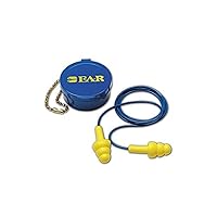 3M 10080529400014 E-A-R 340-4002 Ultra Fit Reusable Corded Earplugs, OSFA, Blue, One Size Fits All