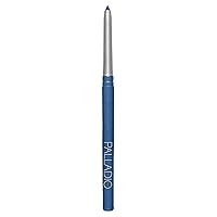 Palladio Retractable Waterproof Eyeliner, Richly Pigmented Color and Creamy, Slip Twist Up Pencil Eye Liner, Smudge Proof Long Lasting Application, All Day Wear, No Sharpener Required, Ocean Blue