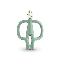 Original Teething Toy for Baby 3 Months+, BPA-Free Food Grade Silicone, Easy to Hold & Naturally Fits in Mouth, Stimulates and Massages Sore Gums, Mint Green