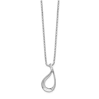 925 Sterling Silver Polished Spring Ring White Ice Diamond Necklace 18 Inch Jewelry for Women