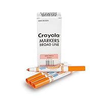 Crayola Washable Markers - Orange (12ct), Kids Broad Line Markers, Bulk Markers for Classrooms & Teachers