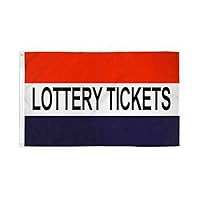 3x5 Advertising Lottery Tickets Flag 3'x5' Banner Brass Grommets Premium Fade Resistant
