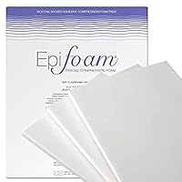 Epifoam Silicone Coated Pads, 7.75 x 11.5 x .5 in, 3 Sheets - Premium Grade Silicone Foam Dressing for Consistent Compression Distribution, Ideal for Lipo Recovery & Post-Op Care