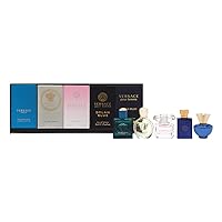 Versace Miniatures Collection Fragrance Set for Unisex, 5 Count