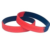 25 - I Support Pulmonary Fibrosis Awareness Bracelets 100% Medical Grade Silicone - Latex and Toxin Free - 25 Bracelets - Show Your Support For Pulmonary Fibrosis Awareness
