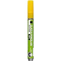 Creativ Glass & Porcelain Markers, Yellow
