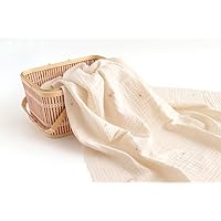 Premium Quality Muslin Crinkly Triple Gauze Fabric by The Yard Bio Washing, Seersucker Extra Wide 59