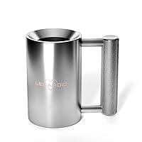 Heavy Mug 4KG/9LB 4 oz - Stainless Steel Fitness Water Cup | Durable Weightlifting Plate Design | Gym, Workout, and Coffee Enthusiast Gift | BPA-Free Sports Bottle