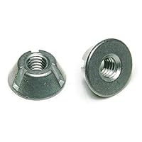 Tri-Groove Tamper Proof Security Nuts Zamak 5 Zinc 1/4