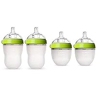 Baby Bottle Starter Set, Green (Two 8-Ounce, Two 5-Ounce)