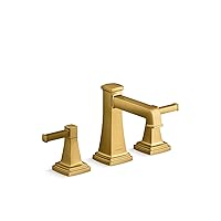 27399-4N-2MB RIFF WIDESPREAD BATHROOM SINK FAUCET, Vibrant Brushed Moderne Brass, 0.5 GPM