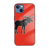 Moose The Mobile Phone Case is Compatible with iPhone 13 13 Mini and iPhone 13 5g, TPU Shockproof Protective Cover, Suitable for iPhone 13/12/Xr/11/7/8 Ip13-6.1in