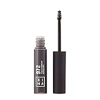 MAKEUP - Vegan - Cruelty Free - The Eyebrow Mascara 972 - Gray - Fixes, Defines, Adds Volume and Control Brows -Non Sticky Gel Formula - Dense & Fuller Brows - Multiplier Effect - Good Adhesion