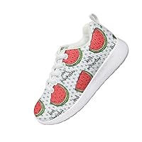 Children Casual Shoes Boys and Girls Fashion Watermelon Design Shoes Mesh Breathable Comfortable Sole Soft Seismic Indoor and Outdoor Leisure Sports