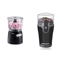 Hamilton Beach Electric Vegetable Chopper & Mini Food Processor (72850) and Coffee Grinder for Beans and Spices