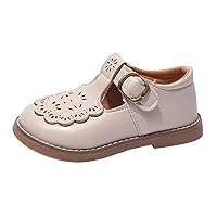 Girls Size 2 Shoes Fashion Autumn Toddler and Girls Casual Shoes Thick Sole Round Toe Buckle Dress Shoes Girls Size 13