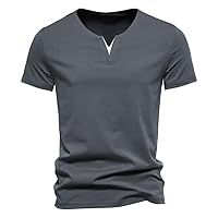 Men's Short Sleeved Casual Cotton T-Shirt