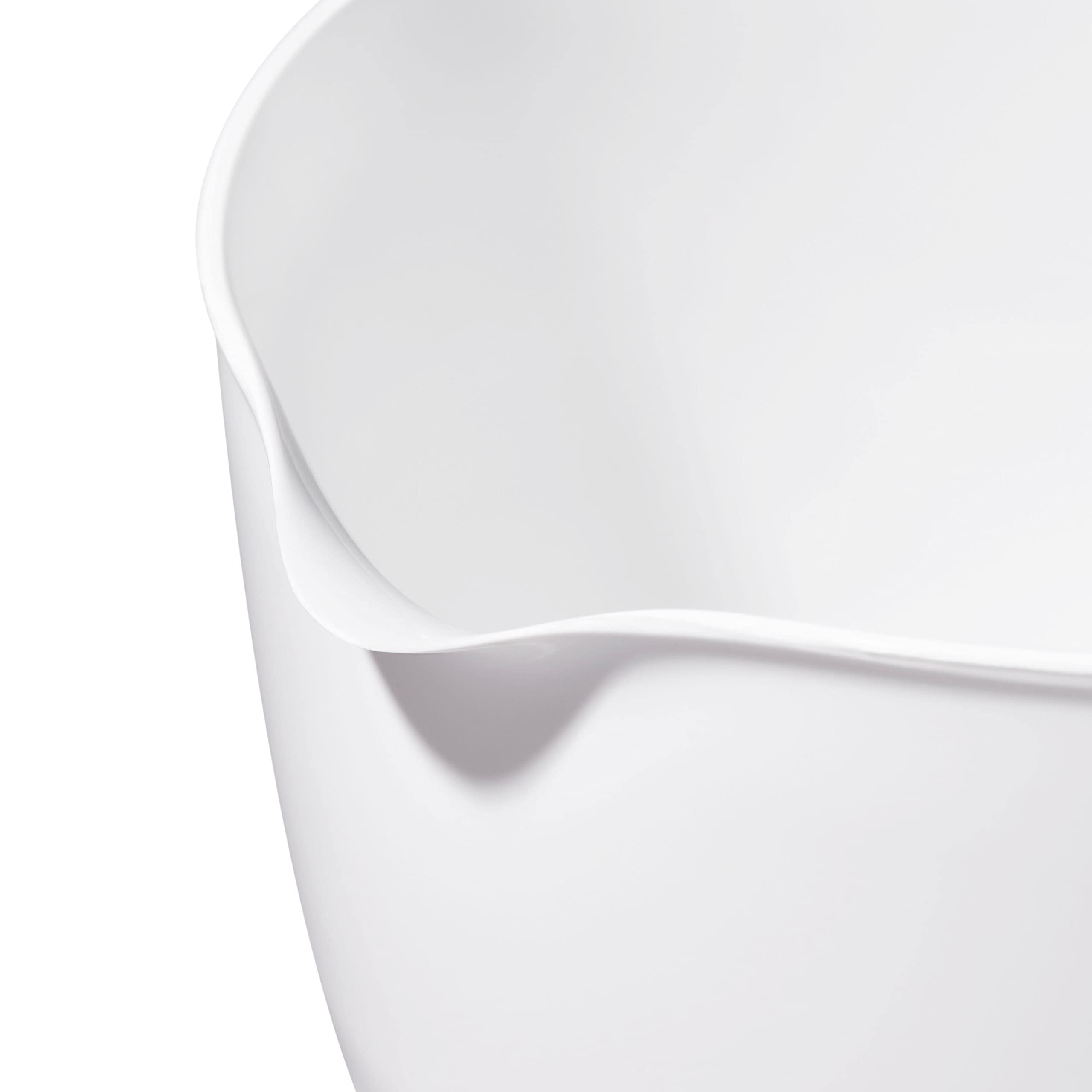 OXO Good Grips 3- Piece Plastic Mixing Bowl Set, 2500 ml,White/Black