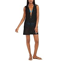 Dotti Gypsy Gem Zip Front Hoodie Dress Cover-Up