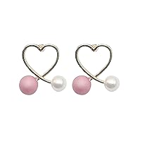 Earrings for Women Simple and Versatile Love Earrings Girls Earrings Pink Love