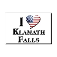 Klamath Falls Fridge Magnet Oregon (OR) Magnets USA Souvenir I Love Gift (VAR. GOCCIA)