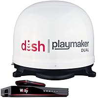 Dish Playmaker Bundle Automatic Satellite Antenna, White