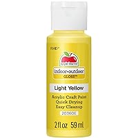 Apple Barrel Gloss Acrylic Paint in Assorted Colors (2-Ounce), 20360 Light Yellow