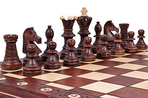 The Jarilo, Unique Wooden Chess Set, Pieces, Chess Board and Chess Piece Storage