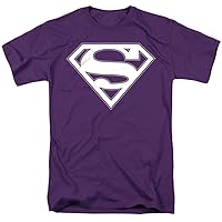 Superman Blue & White Shield Unisex Adult T Shirt for Men and Women