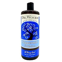 Dr. Woods Pure Peppermint Liquid Castile Soap, 32 Ounce