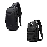 OZUKO Multipurpose Sling Bag for Men, Waterproof Crossbody Shoulder Backpack Casual Daypack