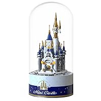 Toy Building Blocks Set with Music Box Snow Castle Toy Block as Chrismax Birthday Gift for Boys Girls 371 Pcs