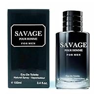 Savage for Men- 3.4 Oz Men's Eau De Toilette Spray. Men's Casual Cologne-Refreshing & Warm Masculine Scent for Daily Use