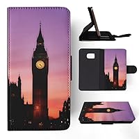 London Big Ben Clock Tower #3 FLIP Wallet Phone CASE Cover for Samsung Galaxy S7 Edge