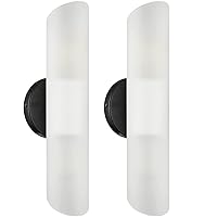 DAYCENT Modern Farmhouse Black Bathroom Light Fixtures Wall Sconces Set of Two Cylinder Sconce Lighting