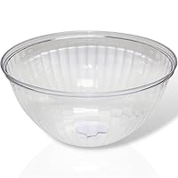 Blue Sky Disposable Clear Salad Bowls - 150oz | 1 Count - Perfect for Dining & Parties