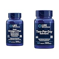 Life Extension Super Omega-3 Plus EPA/DHA Fish Oil, Sesame Lignans & Two-Per-Day High Potency Multi-Vitamin & Mineral Supplement