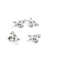 10 PCS Antique Ancient Silver Tone Jewelry Making Charms Findings Jewellery Charms Supplies for Necklace Bracelet Y1MG7 Horse