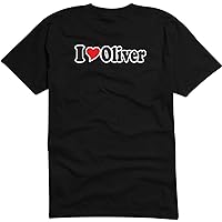 Black Dragon - T-Shirt Man - I Love with Heart - Party Name Carnival - I Love Oliver
