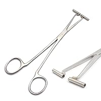 1PC STAINLESS STEEL 'SEPTUM FORCEPS CLAMP PLIER TONGUE FOR BODY PIERCING