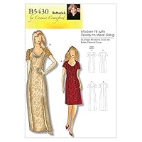BUTTERICK PATTERNS B5430 Misses/Women's Dress, Size Miss (XSM-SML-MED-LRG)