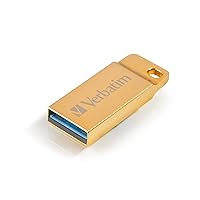 Verbatim 32GB Metal Executive USB 3.0 Flash Drive - Gold - 99105