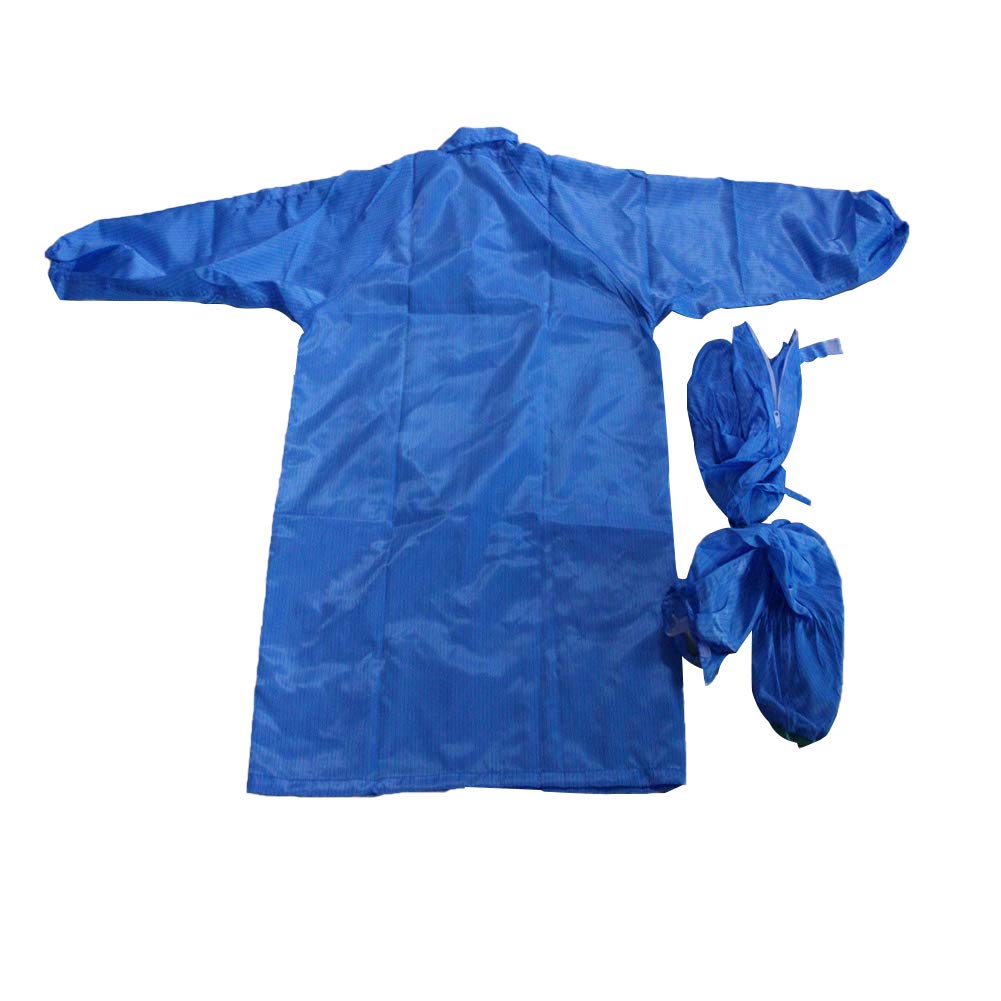 Othmro 1Pcs XL Size Dust Proof Coverall Suit Anti-Static Coveralls Polyester Filament Fiber Protective Safety Workwear Suit Painting Coveralls for Spray Painting Cleaning Work Blue