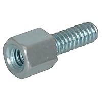 Jameco Valuepro 14-556-L11.8 Jack Screw for D-Sub Connector, 4-40 Hex Head, Zinc/Clear Chrome (Pack of 20)